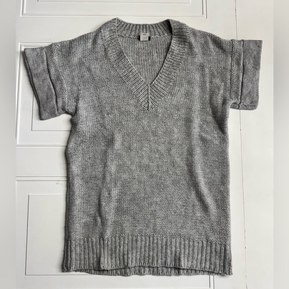 J. Crew Womens S Alpaca Merino Wool Short Cuff Sleeve Knit Sweater Dress Tunic
